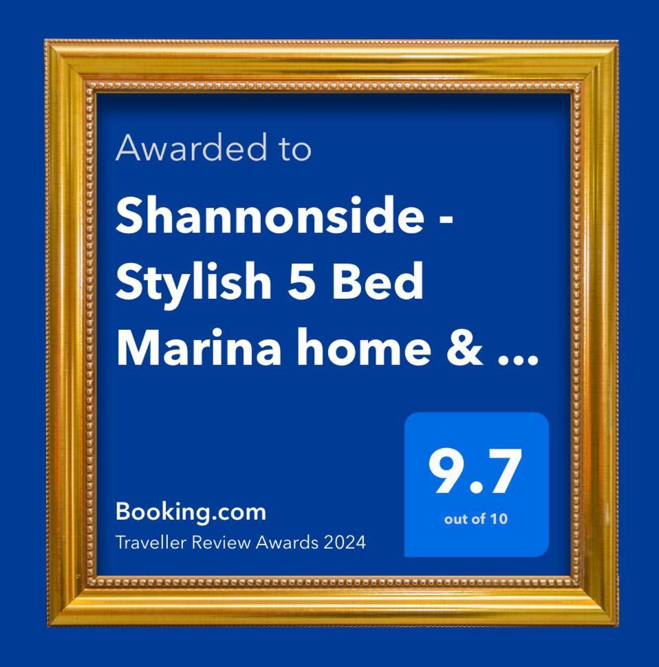 Shannonside - Stylish 5 Bed Marina Home & 40Ft Mooring Termonbarry Kültér fotó